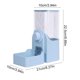 thumbnail image 3 of Comedero y dispensador de agua automático para mascotas de pared, apto para hámsteres, conejos, perros pequeños y gatitos. Dispensador de comida para perros y bebedero para gatos. Comedero de plástico, 3 of 6