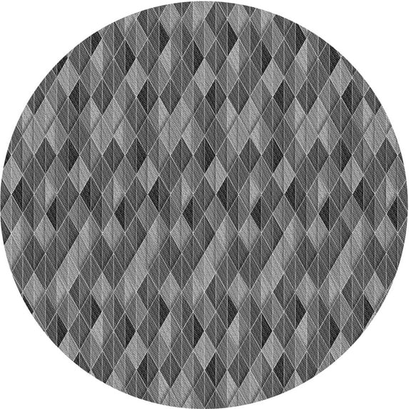 Ahgly Company Indoor Square Patterned Gray Wolf Gray Area Rugs, 3' Square