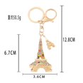 thumbnail image 6 of Creative Rhinestone Paris Eiffel Tower Keychain Women's Bag Metal Pendant, 6 of 6