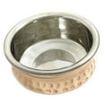 thumbnail image 4 of Authentic Indian Traditional Copper Steel Handi With Spoon Serving Bowl Ideal Tableware Dinnerware Kitchen Utensil, 4 of 4