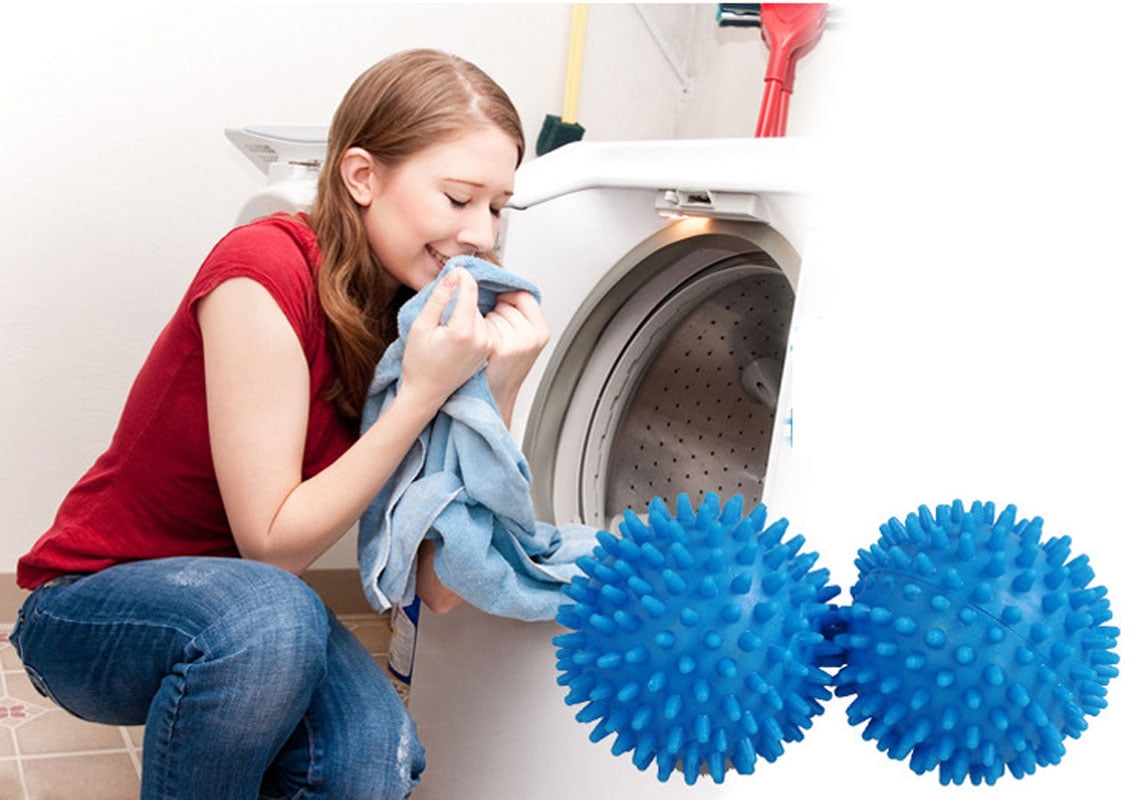 Reusable Washing Soft Laundry Clothes Wash Dryer Ball Wash Ball Fabric Softener 4 PC New#249049