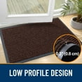 thumbnail image 4 of Buganda Door Mats for Inside, Heavy Duty Low Profile Entrance Mat, Suitable for High Traffic Areas, 32x47, Brown, 4 of 7