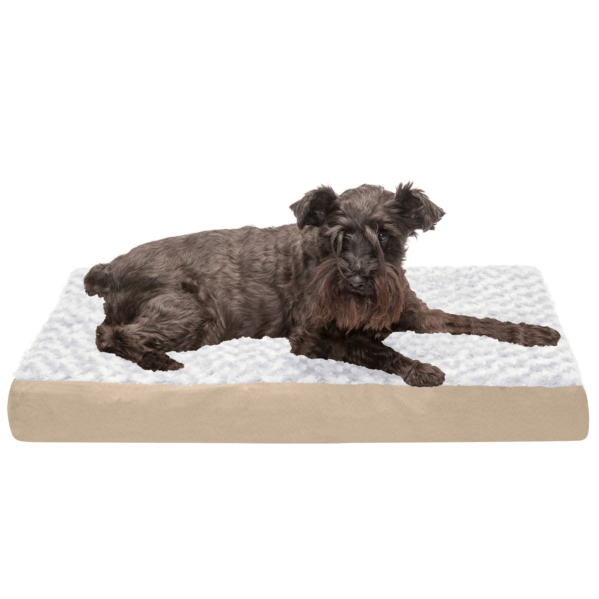 FurHaven Pet Dog Bed Deluxe Memory Foam Ultra Plush Mattress Pet Bed