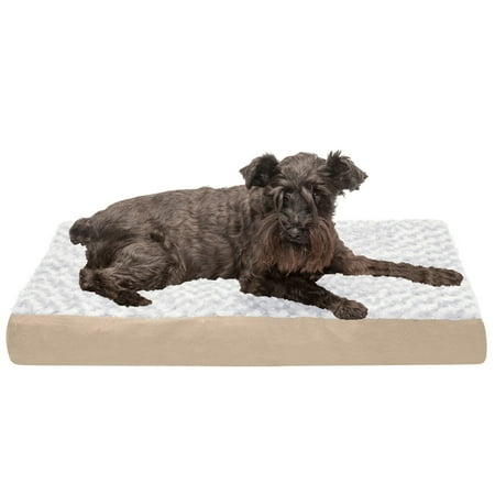 UPC: 0815181022570 | FurHaven Pet Products Ultra Plush Deluxe Memory Foam Pet Bed for Dogs & Cats – Cream  Medium