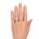 thumbnail image 2 of JeenMata Anillo de Compromiso con Diseño Único de Infinito de Piedra Lunar y Moissanita de Corte Redondo de 1,5 Quilates en Oro Blanco de 18 K sobre Plata, 2 of 6
