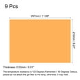 thumbnail image 2 of Unique Bargains 11.7 by 8.3 inch Gel Filter PVC Sheet Clear Orange for Photo Studio, 9 Pack, 2 of 5