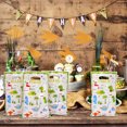 thumbnail image 4 of Bolsas de regalo de dinosaurio para niños, 10, 20 o 30 unidades, suministros de decoración para fiestas de cumpleaños de animales de la jungla, bolsas de plástico para envolver galletas y dulces para, 4 of 5