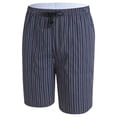 thumbnail image 2 of DAKIMOE Mens Sleep Shorts Pajama Shorts Cotton Sleeping Short Pajamas Bottoms for Men Comfy Mens Board Shorts Sleepwear Lounge Bottom, Navy Stripes, M, 2 of 10