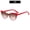 C3-Red with Leopard Print Tea Powder Tablets, variant on European and American fashion cat-eye hip-hop trendy street style personalized sunglasses for hot girls, outdoor sun protection women's sunglasses, stylish and versatile