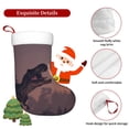 thumbnail image 5 of Salouo Dinosaur Moonlit Forest Print Christmas Stockings,Large Xmas Stocking Set of 1 Holiday and Farmhouse Stocking for Christmas Holiday Party Decoration(17.7*11 Inch), 5 of 7
