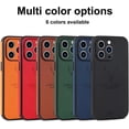 thumbnail image 5 of Funda para iPhone 14 Pro Max de color sólido de piel naranja todo incluido con patrón de alce compatible con iPhone 13 12 11 Pro Max Mini XS X XR 7 8 Plus SE2 (iPhone14 Pro Max, naranja), 5 of 5