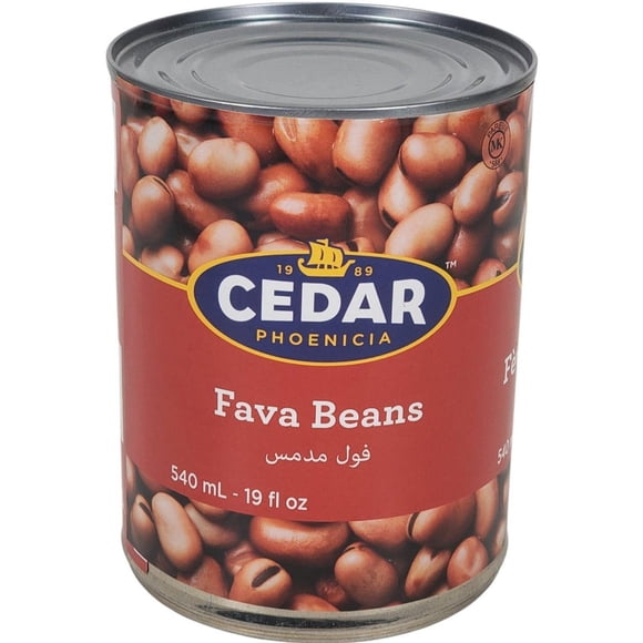 Cedar - Fèves Fava - Salées - 540 ml - 1 Unité - Saveur Méditerranéenne Authentique et Incontournable de Déjeuner Riche en Protéines (1 Unité)