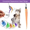 thumbnail image 2 of Coloody Cat Plush Toy Feather Interactive Teasing Cat Stick 11-Piece Toy Package, 2 of 5