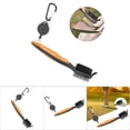thumbnail image 3 of Golf Club Brush, Plastic PP Steel Cleaning Tool with Telescopic Lanyard and Hook, Ergonomic Design, 3 of 7