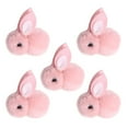thumbnail image 1 of Ensemble de 5 Pcs de Mini Lapins en Peluche de Pâques - Décorations et Cadeaux, 1 of 5