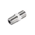 thumbnail image 3 of Conector hexagonal Uxcell, G1/4 macho x G1/4 macho de acero inoxidable 304 2 piezas 1.34" x 0.55", 3 of 3