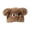Coffee, variant on Women’s Plush Dog Balaclava Oversized Cartoon Ears Full-Face Soft Fluff Liner for Park Interactions Pink