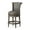 Reclaimed Oak Finish with Ronan Stone, variant on Maven Lane 26" Counter Height Bar Stool - Handcrafted Swivel Bar Stool with Reclaimed Oak Finish and Ash Grey Fabric Upholstery - Bring Seamless Style and Comfort to Kitchen Islands and Dining Spaces