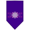 thumbnail image 5 of Christmas Pet and Dog Bandana Screen Printed, "Pink Snowflake Swirls", 5 of 10