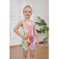 thumbnail image 4 of Gymnastics Leotards for Girls Rainbow Unicorn Toddlers Kids Tumbling Outfit Dance Unitard Biketards with Shorts, 4 of 6