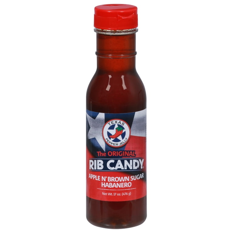 Texas Pepper Jelly Rib Candy Sauce - Meat Glaze 12 oz (Apple Cherry Sweet)