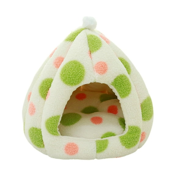 FYTPOV Cat Beds for Indoor Cats, Foldable Cat Bed Cave, Cat House with Washable Cushions, Cat Bed for Kittens, Small Dogs, Soft and Warm Indoor Pet House