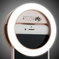 thumbnail image 6 of Impressions Vanity GlowMe Ring Light with 4 LED Selfie Light Levels, Portable (Silver), 6 of 11