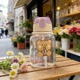 thumbnail image 2 of Weloille Gobelet avec Paille Résistant aux Chutes 1 Pcs, Gobelet d'Eau de Qualité Alimentaire Incassable, Contenant de Boisson Étanche et Scellé, Gobelet Réutilisable pour Maison Bureau Plein Air Sports Boisson, 2 of 5