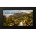 thumbnail image 2 of ArtsyQuotes 14x9 Black Modern Framed Museum Art Print Titled - Bible Verse Quote Job 12:10, Frederic Edwin Church - Church Heart of the Andes, 2 of 5