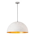 thumbnail image 3 of Industrial Oversized Metal Dome Pendant Light - Modern Farmhouse 23in - Off-White, 3 of 4