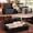 Black-3 seater, variant on 80" Loveseat Sectional Sofa, Asofer L-Shaped Corduroy Upholstered Couch With Ottoman for Living Room, No Assembly Boneless Sofa, Black