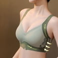 thumbnail image 6 of Zshosam Bras for Women Plus Size Full Coverage Bra with Wide Strap for Heavy (Green,XXXXXXL), 6 of 6