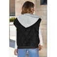 thumbnail image 6 of SHEWIN Puffer Vest for Women Cropped Hooded Zip Up Quilted Sleeveless Jackets Fall Lightweight Coat with Pockets, 6 of 10