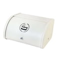 thumbnail image 4 of Abbracc Metal Bread Box Bin kitchen Storage Containers with Roll Lid Kitchenware Storage White, 4 of 9