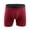 Red, variant on Mens Underwear Underwear Cotton Large Size Boxer Underpants Extra Long Sport Solid Color