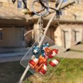 thumbnail image 3 of Patriotic Vizsla 4th of July Independence Paws Acrylic Keychain Vizslas Dog Lover Gifts Idea Collar Charm Tag Keyring - 02010, 3 of 5
