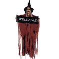 thumbnail image 2 of Clearance Hangs under $15,Halloween Outdoor Hanging Halloween Skeleton Decor Realistic Hanging Skeleton With Witch Hat. Halloween Tree Decorations Outdoor Decor（Bring 2 # 5 Batteries）, 2 of 8