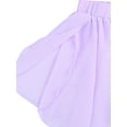 thumbnail image 3 of DPOIS Kids Girls Ballet Dance Chiffon Wrap Skirt Athletic Dance Skort Purple 7-8, 3 of 5