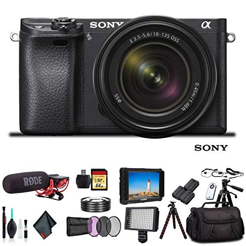 Sony Alpha a6500 Mirrorless Camera with 18-135mm Lens ILCE-6500M/B