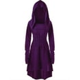 thumbnail image 1 of Costumes pour Ados Robe à Capuche Tout-Petit Robe Chemise à Manches Courtes à Lacets Chandail Vintage Petite Fille Robe à Volants Ourlet Haut-Bas Long Chandail à Capuchon et Robes Robe Cape pour Grandes Filles, 1 of 4