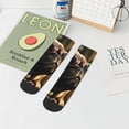 thumbnail image 7 of Naloa Pug Wearing Sunglasses Flowers Ankle Socks for Women Non Slip Socks No Show Socks Classic Low Cut Casual Socks Casual Socks, 7 of 7