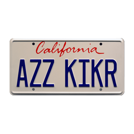 Con Air | 1967 Chevrolet Corvette | AZZ KIKR | Metal Stamped Replica Prop License