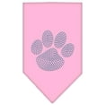 thumbnail image 1 of Paw Blue Rhinestone Bandana Light Pink Small, 1 of 1