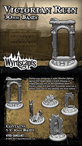 Pack of 5 Wyrd Miniatures 40mm Translucent Brown Round Lipped Bases