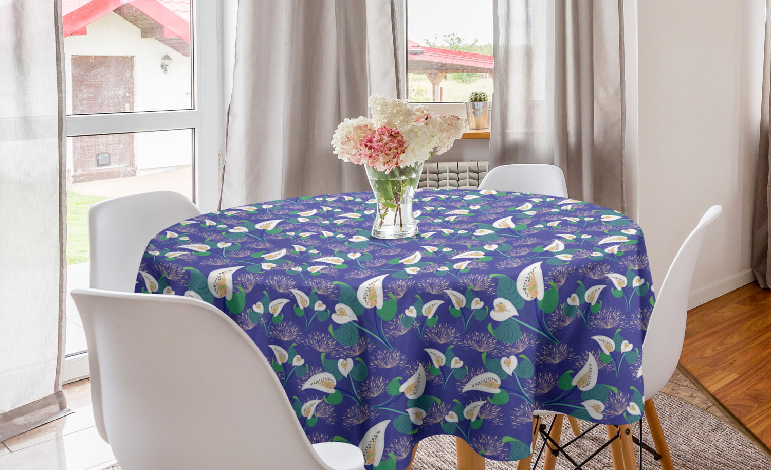 Giant Lily Flowering Petals Exotic Blooms Hawaiian Bouquet Beauty Dining Room Kitchen Rectangular Runner Ambesonne Floral Table Runner 16 X 72 Violet Marigold Apple Green