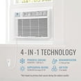 thumbnail image 4 of Keystone New 18,800 BTU 1000 Sq Ft Window Air Conditioner with 16,000 BTU Supplemental Heat, White, 4 of 23