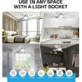 thumbnail image 6 of Bell+Howell Silver LED Socket Ceiling Fan with Remote Control, 6 of 8