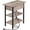 Greige+black, variant on Narrow Flip Top Side Table With Open Shelf Multifunctional Nightstand For Small Living Room Bedroom