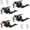 Black, variant on (2 Pack Wave Style Keyed Alike Entry Levers, Exterior Interior Satin Nickel Keyed Door Handles with Lock and Same Keys, Reversible for Right Left Handed Doors