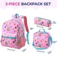 thumbnail image 6 of Gocvo Kids Backpack for Girls, Waterproof Teens Bookbag Cute School Backpacks, Candy Pattern, 6 of 9